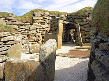 Skara Brae, settlement dating from 3100 to 2500 BC, UNESCO World Heritage Site, Orkney Islands, Scotland, UK, Europe