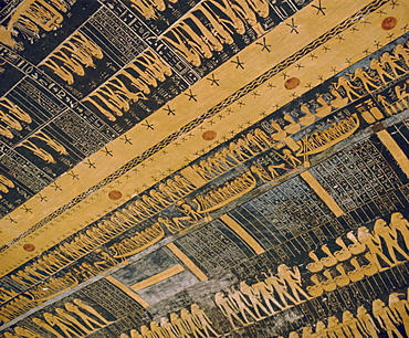 Ramses VI tomb, ceiling, Valley of the Kings, Thebes, Egypt