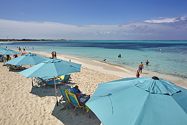 A view of Grace Bay at the Coral Garden Resort and Somewhere Restaurant, Providenciales, Turks and Caicos, in the Caribbean, West Indies, Central America