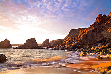 Carnewas and Bedruthan Steps, Cornwall, England, United Kingdom, Europe