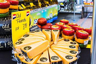 Cheese for sale in Albert Cuyp Market, Amsterdam, Netherlands, Europe