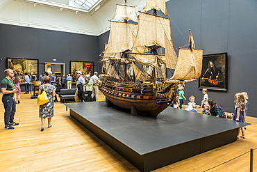 Exhibition hall in the Rijksmuseum, Amsterdam, Netherlands, Europe