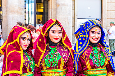 Performers at the International Folklore Show, Zagreb, Croatia, Europe