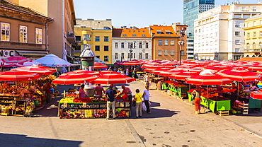 Dolac, market square, Zagreb, Croatia, Europe