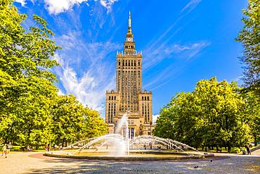 Palace of Culture and Science, City Centre, Warsaw, Poland, Europe