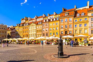 Old Town Market Square, Old Town, UNESCO World Heritage Site, Warsaw, Poland, Europe