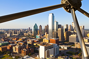 Skyline from Reunion Tower, Dallas, Texas, United States of America, North America