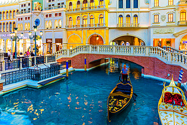 Interior of Venetian Hotel and Casino, Las Vegas, Nevada, United States of America, North America