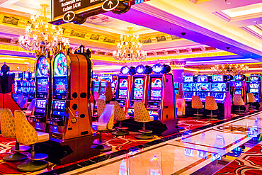 Interior of Venetian Hotel and Casino, Las Vegas, Nevada, United States of America, North America