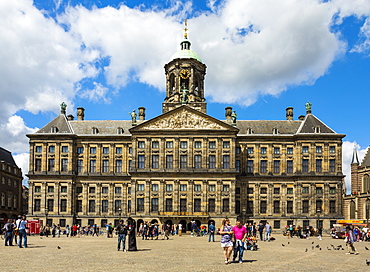 The Royal Palace in Dam Square, Amsterdam, Netherlands, Europe