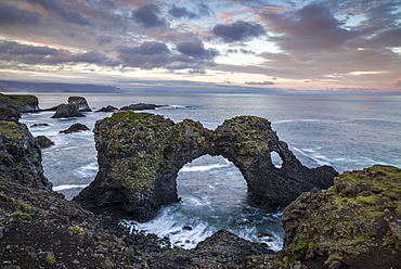 Rock formations, Arnarstapi, Snaefellsnes Peninsula, Iceland, Polar Regions