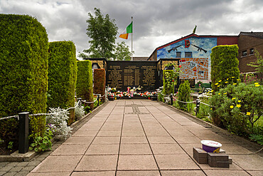 Peace Garden, Falls Road, Belfast, Ulster, Northern Ireland, United Kingdom, Europe