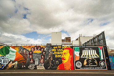 Nationalist mural, Belfast, Ulster, Northern Ireland, United Kingdom, Europe