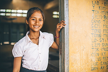 Primary school, Pong Teuk, Cambodia, Indochina, Southeast Asia, Asia