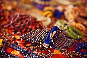 Detail of the beadworks created by the women groups in Kenya, East Africa, Africa