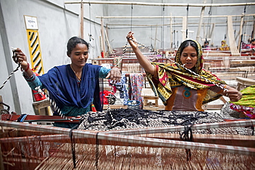 Innovative rug factories have brought small-scale factories to rural Bangladesh, Asia