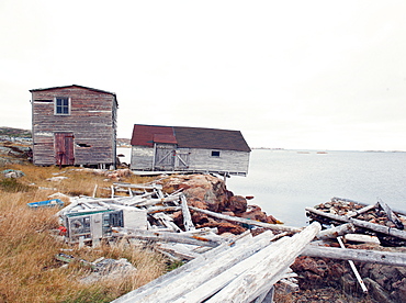 Fishing huts, Fogo Island, Newfoundland, Canada, North America