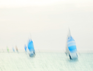 Impression of yachts at sea, United Kingdom, Europe