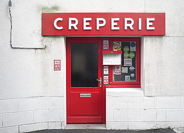 Simple creperie, Brittany, France, Europe