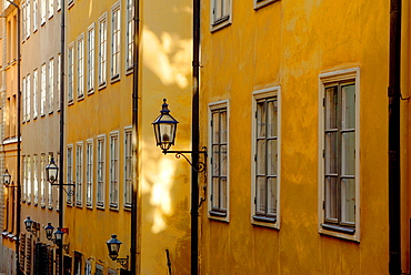 Colourful buildings, Stockholm, Sweden, Scandinavia, Europe