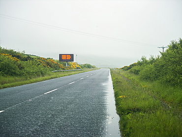 Road warning sign, Scotland, United Kingdom, Europe