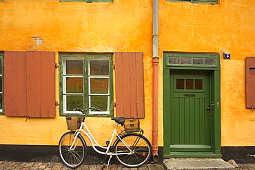 Colourful houses in the old area of Nyboder, Copenhagen, Denmark, Europe