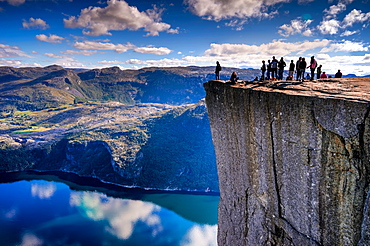 Pulpit Rock, Lysefjord view, Stavanger, Norway, Scandinavia, Europe