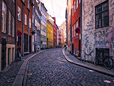 A street scene in Copenhagen, Denmark, Scandinavia, Europe