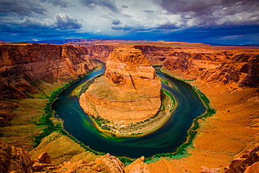 Horseshoe Bend on the Colorado River, Page, Arizona, United States of America, North America