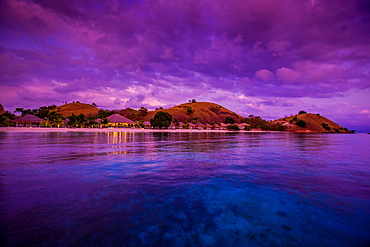 Sunrise over Hotel Seraya, Flores Island, Indonesia, Southeast Asia, Asia