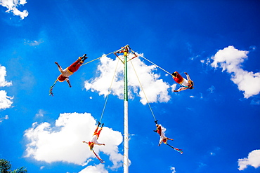 Voladores (The Flying Men), Tlaquepaque, Mexico, North America