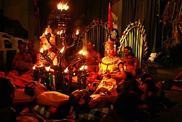 Kecak dance, Ubud, Bali, Indonesia, Southeast Asia, Asia