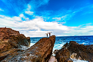 Scenery in Saba, a Caribbean island, the smallest special municipality of the Netherlands, Caribbean, Central America