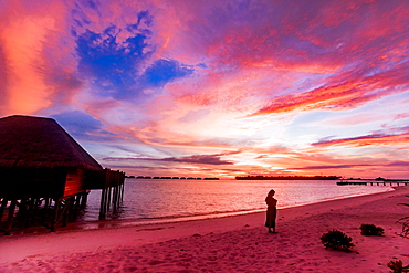 Beautiful scenery at Conrad Maldives Rangali Island, Maldives, Indian Ocean, Asia