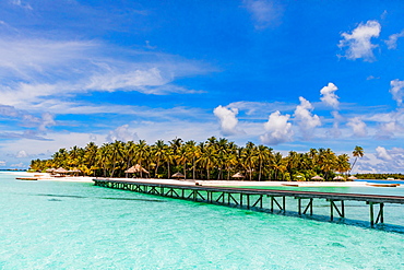 Beautiful scenery at Conrad Maldives Rangali Island, Maldives, Indian Ocean, Asia