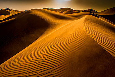 Sand dunes at Huacachina Oasis, Peru, South America