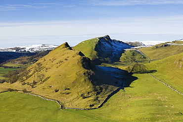 Parkhouse and Chrome Hills at the head of the Dove Valley in the Peak District National Park, Derbyshire, England, United Kingdom, Europe