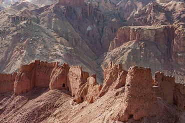 The ruined city of Shahr-e Zohak in the Bamiyan province, Afghanistan, Asia