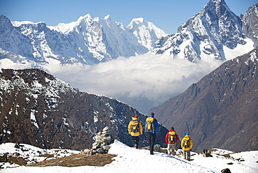 Trekking in the Everest region, Himalayas, Nepal, Asia