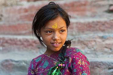 A little girl from the remote Dolpa region, Nepal, Asia