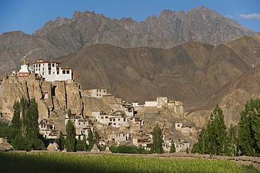 A view of the magnificent 1000-year-old Lamayuru Monastery in the remote region of Ladakh, northern India, Asia