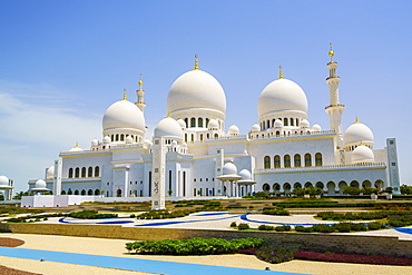 Sheikh Zayed Grand Mosque, Abu Dhabi, United Arab Emirates, Middle East