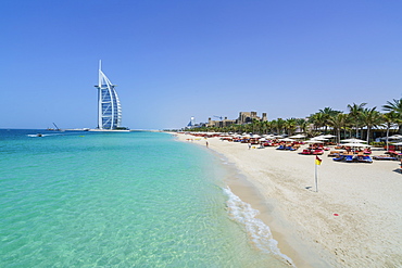 Burj Al Arab, Jumeirah Beach, Dubai, United Arab Emirates, Middle East