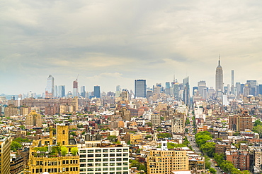 Manhattan skyline, New York City, United States of America, North America