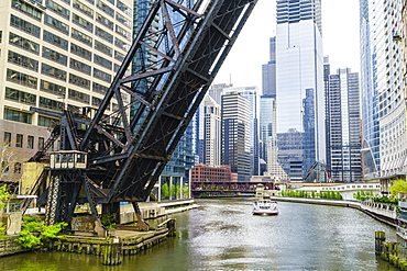 Chicago River, Chicago, Illinois, United States of America, North America