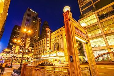 Chicago Theatre, North State Street, Chicago, Illinois, United States of America, North America