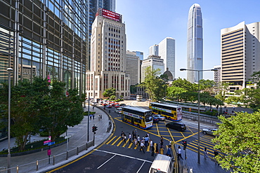 Central district, Hong Kong's busy financial centre, Hong Kong Island, Hong Kong, China, Asia