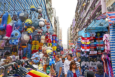 Ladies Market in Mong Kok, Kowloon, Hong Kong, China, Asia