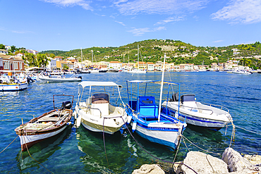 The pretty town of Gaios, the main port and harbour on the island, Paxos, Ionian Islands, Greek Islands, Greece, Europe