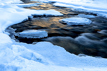 The Sunwapta River which is a tributary of the Athabasca River in jasper National Park, Alberta, Canada, North America